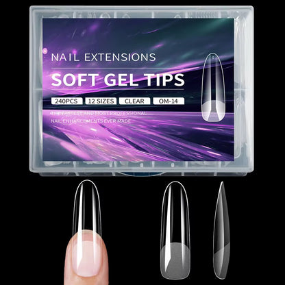 Clear Nail Extensions - 240 Nails Set