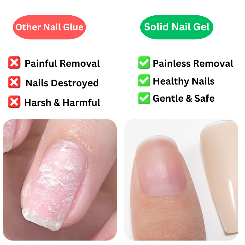 UV Solid Nail Gel Adhesive – Strong, Protective & Waterproof