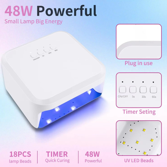 Lumi48 – UV/LED Nail Lamp – 48W Smart - Secret Teddy