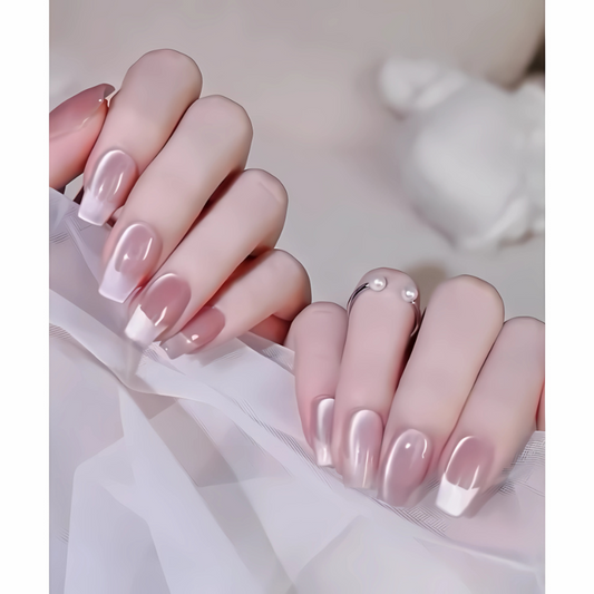 Handmade Reusable Nails - Parisian Gloss - Secret Teddy