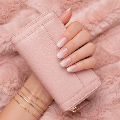 Milky Blush-Gel Nail Stickers | No UV Lamp Needed - Secret Teddy