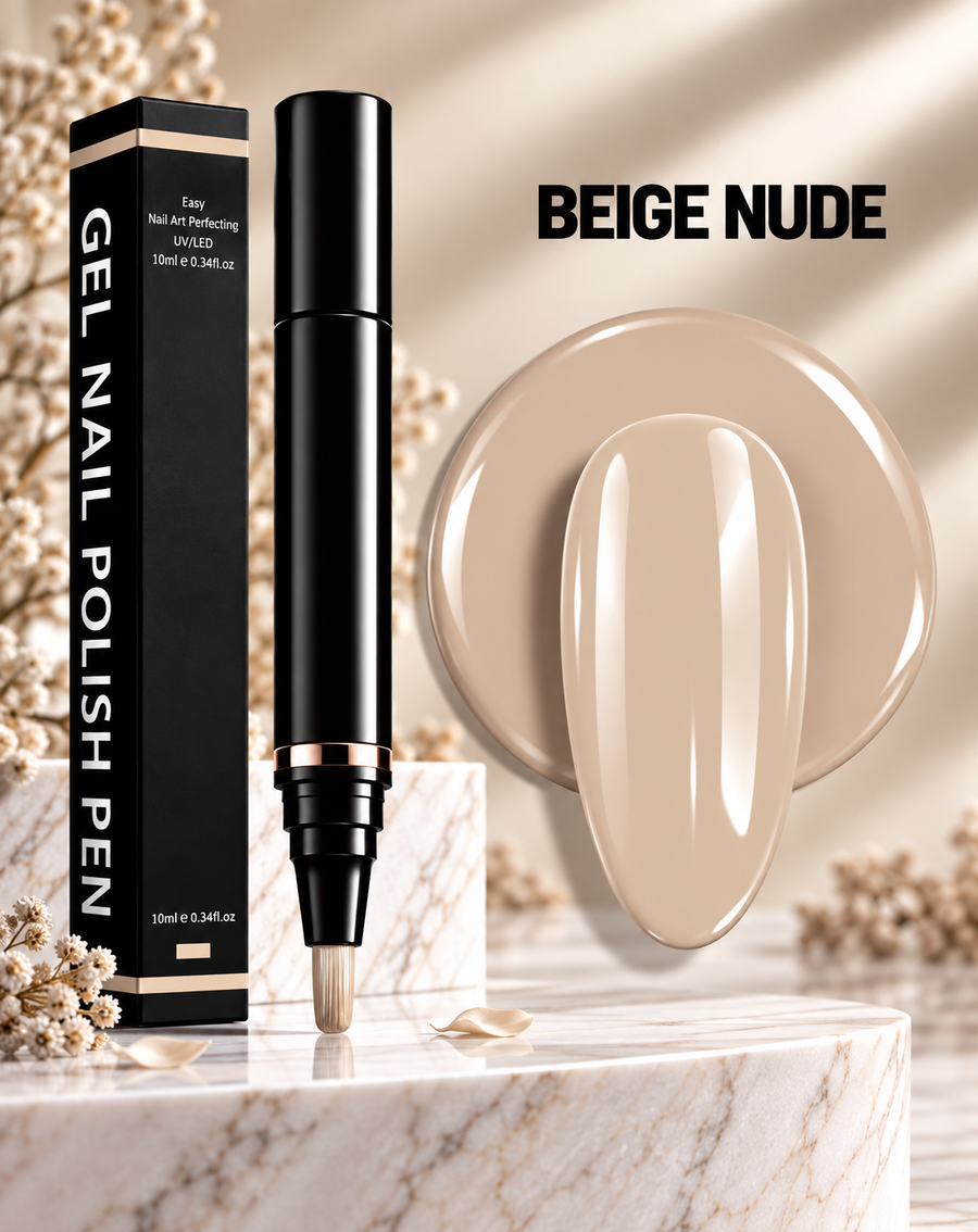 Gel Nail Polish Pen – Beige Nude – 021 - Secret Teddy