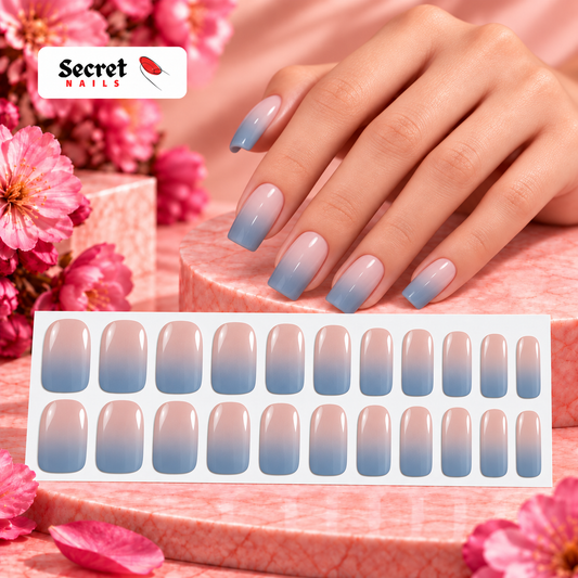 Grey Ombre-Gel Nail Stickers — No UV Lamp Needed - Secret Teddy