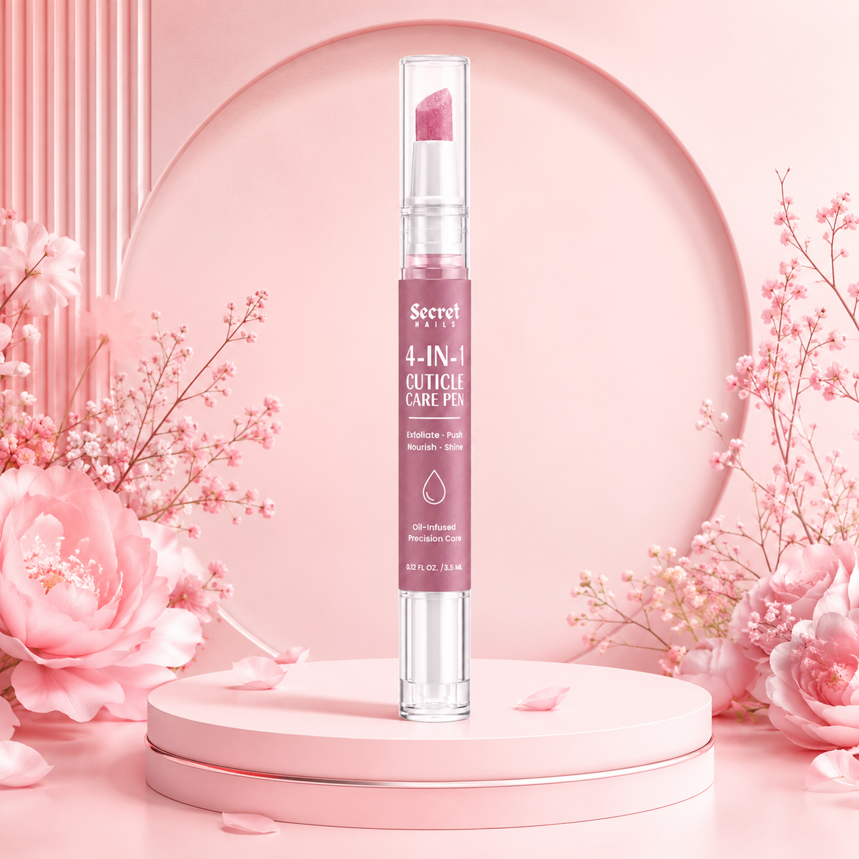 4-in-1 Cuticle Care Pen | Exfoliate • Nourish • Push • Shine - Secret Teddy