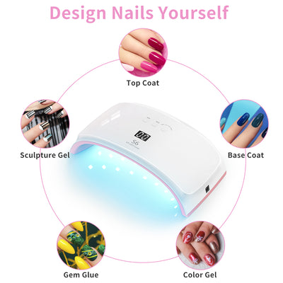 2-in-1 UV/LED Nail Dryer Gel Polish Curing Lamp-Secret S6