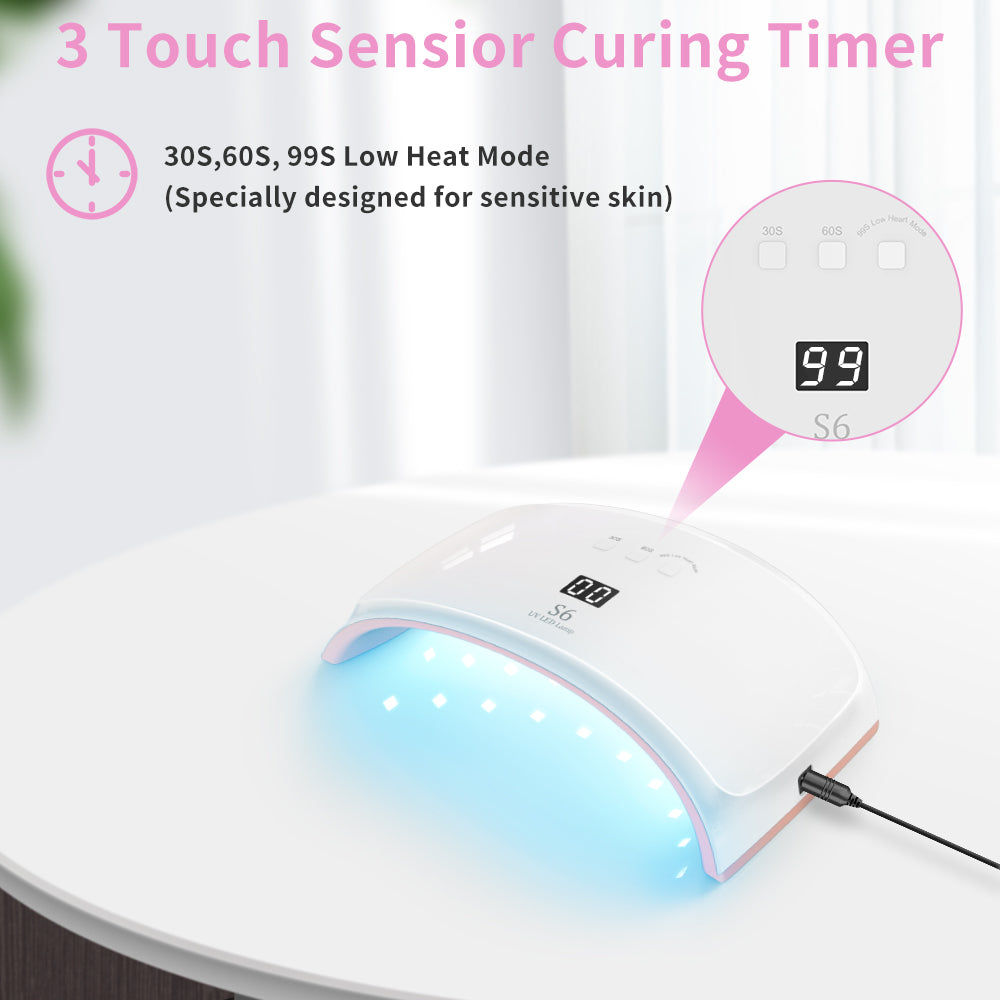 2-in-1 UV/LED Nail Dryer Gel Polish Curing Lamp-Secret S6