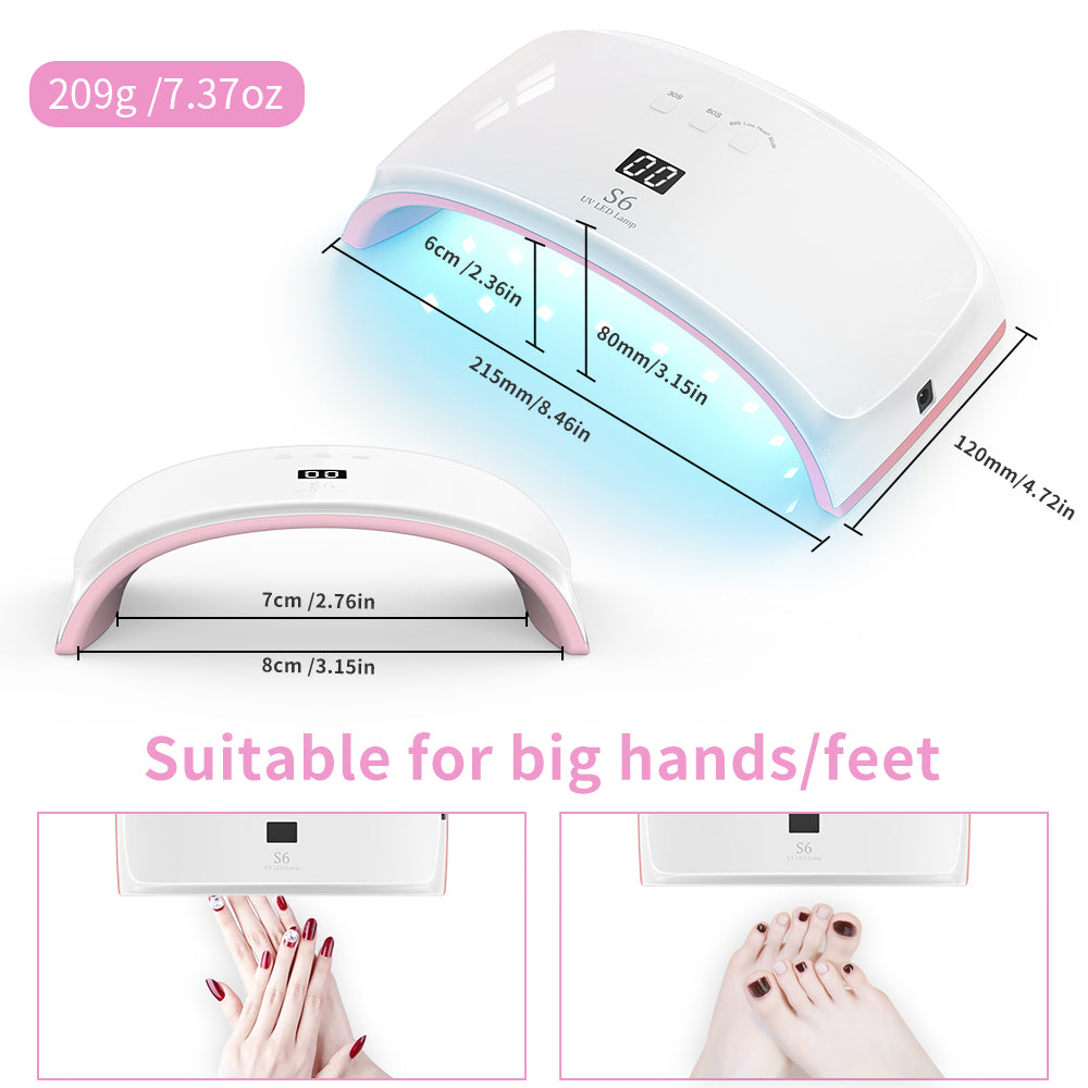 2-in-1 UV/LED Nail Dryer Gel Polish Curing Lamp-Secret S6