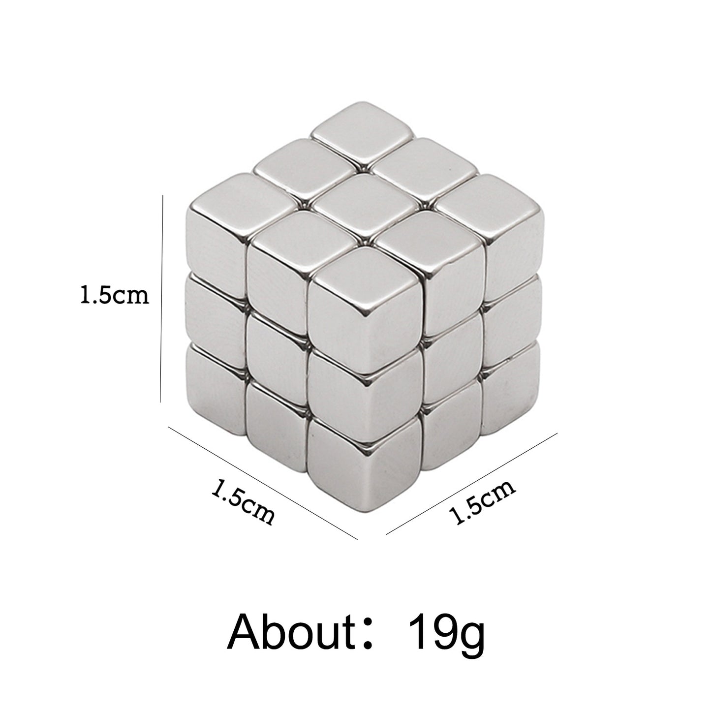 Chess Board Rubik's Cube Nail Magnet - DIY Nails Tool - Secret Teddy