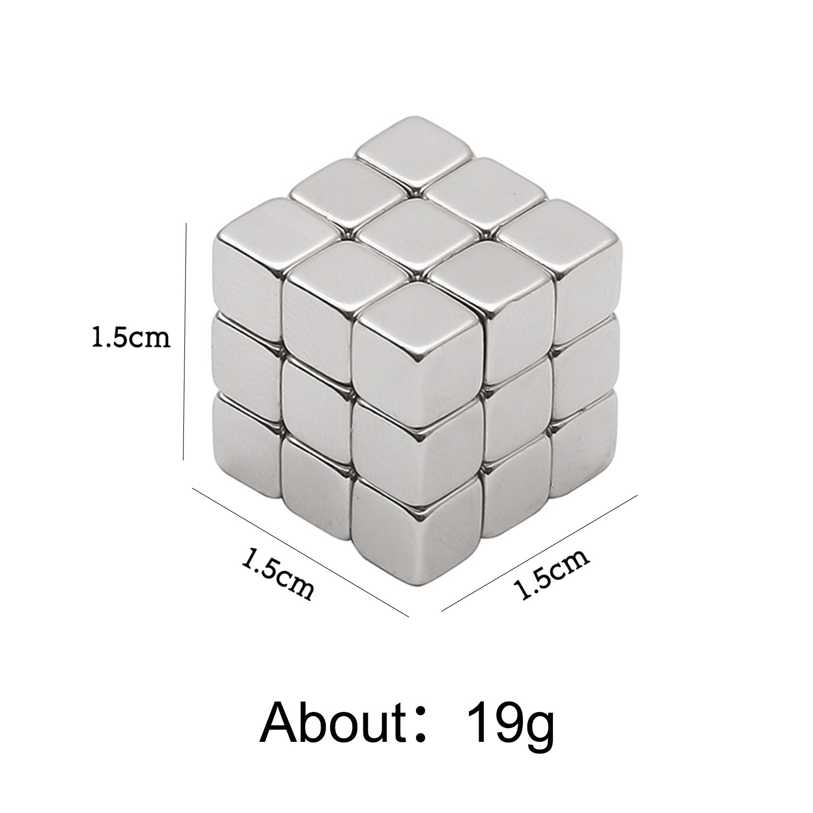 Chess Board Rubik's Cube Nail Magnet - DIY Nails Tool - Secret Teddy