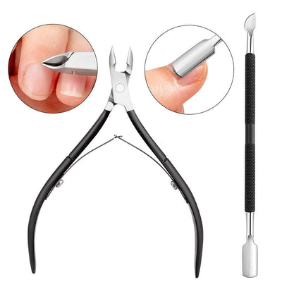 Secret Cuticle Trimmer with Cuticle Pusher and Cutter