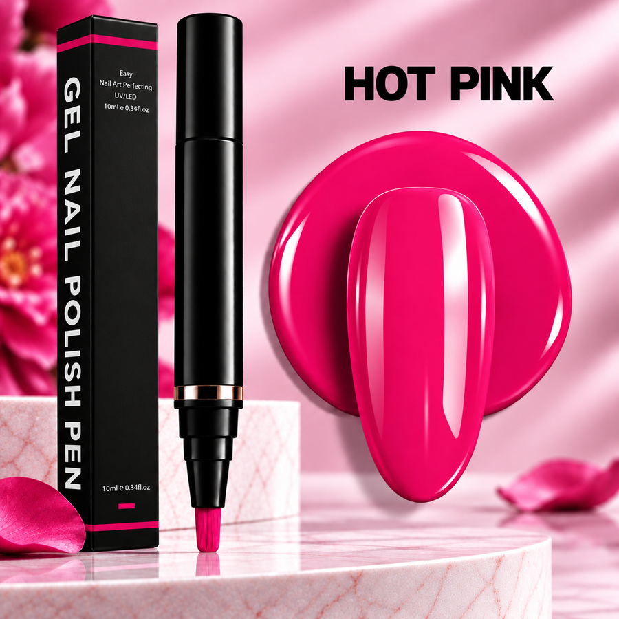 Gel Nail Polish Pen – Hot Pink – 016 - Secret Teddy