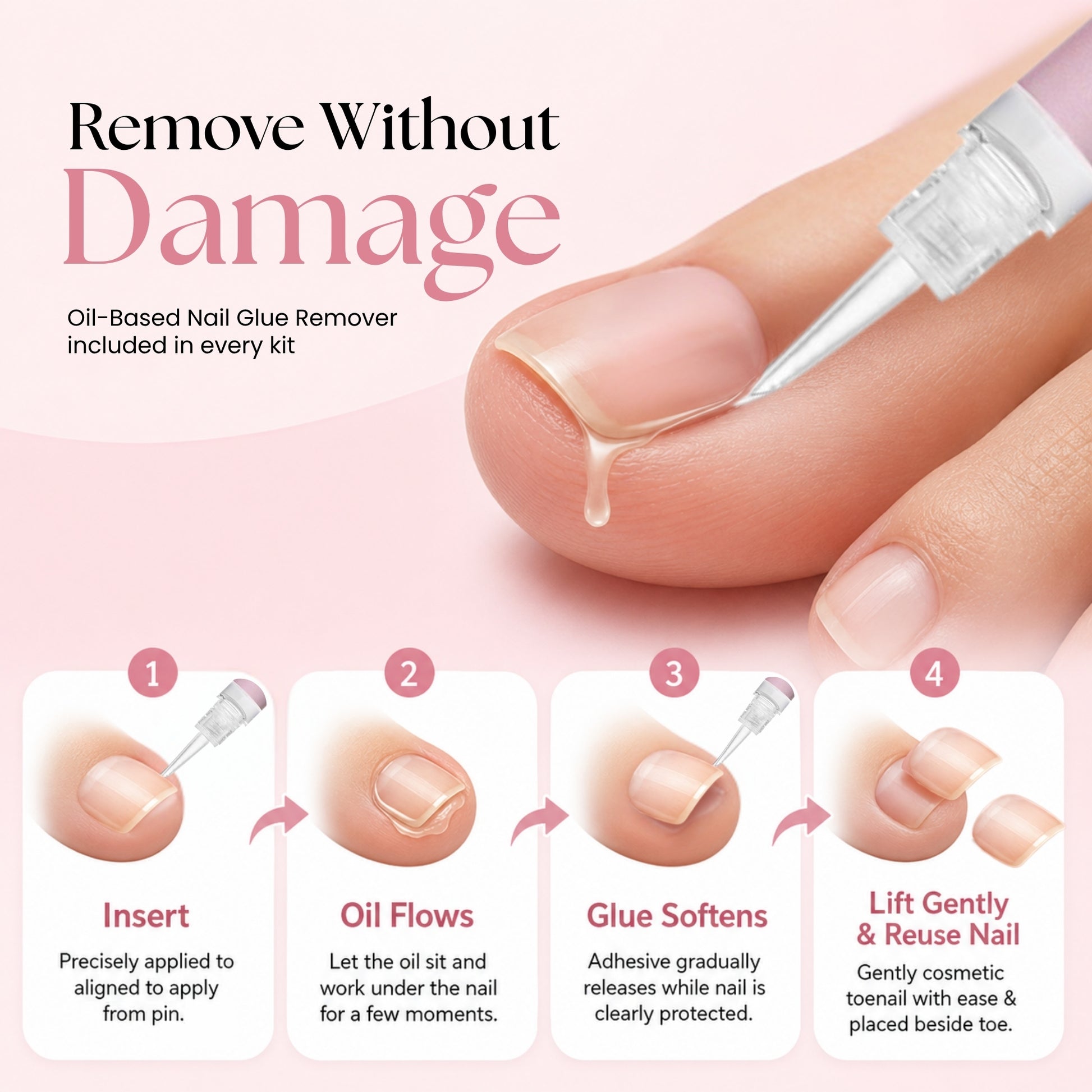 GLUI For Missing & Damaged Toenails - Secret Teddy